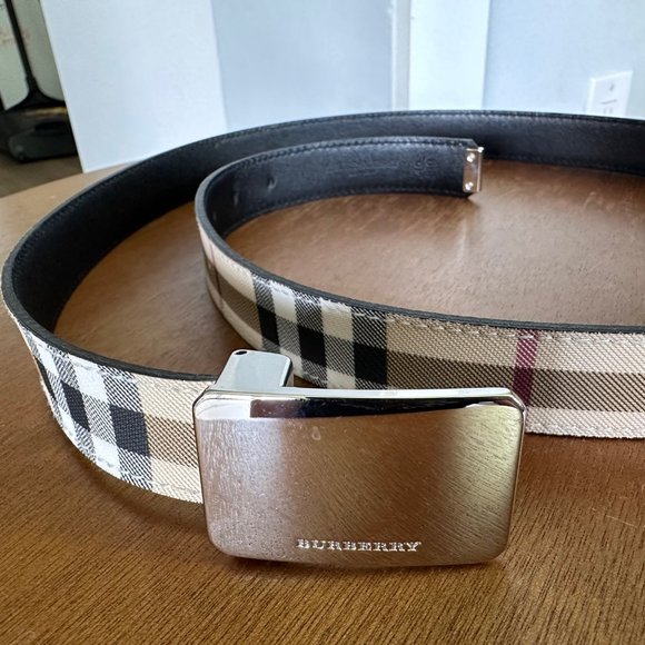 Burberry Nova Check Pattern Belt - Picture 3 of 4